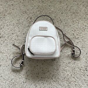 Leather guess mini backpack